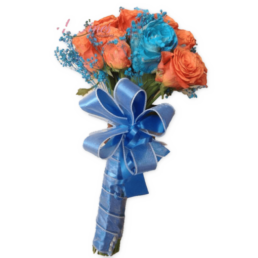 Blue and Orange Bouquet - Image 2