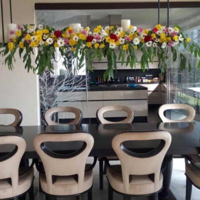 Floating floral centerpiece