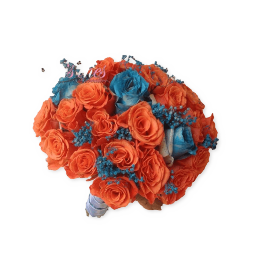 Blue and Orange Bouquet