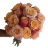 Orange Pink Rose Bouquet