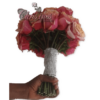 Orange Pink Rose Bouquet - Image 2
