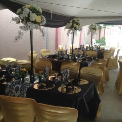 Black and gold decor