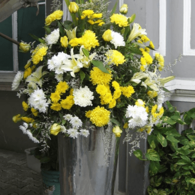 tall floral arrangement