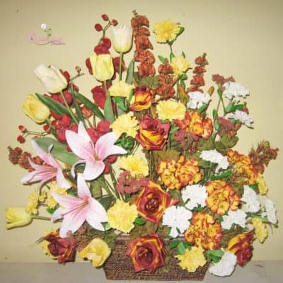 artificial flower arrangement