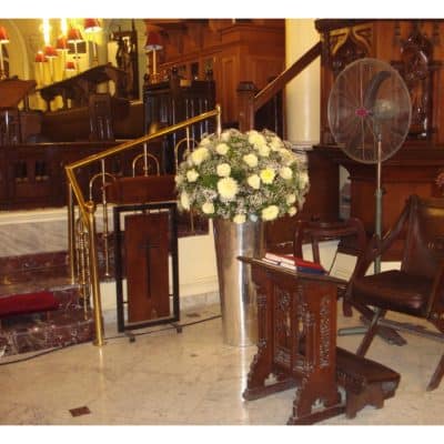 church floral arrangement