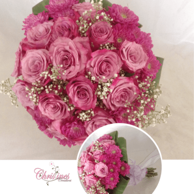 purple roses bouquet