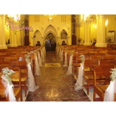 church aisle decor