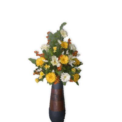 yellow white artificial flowers